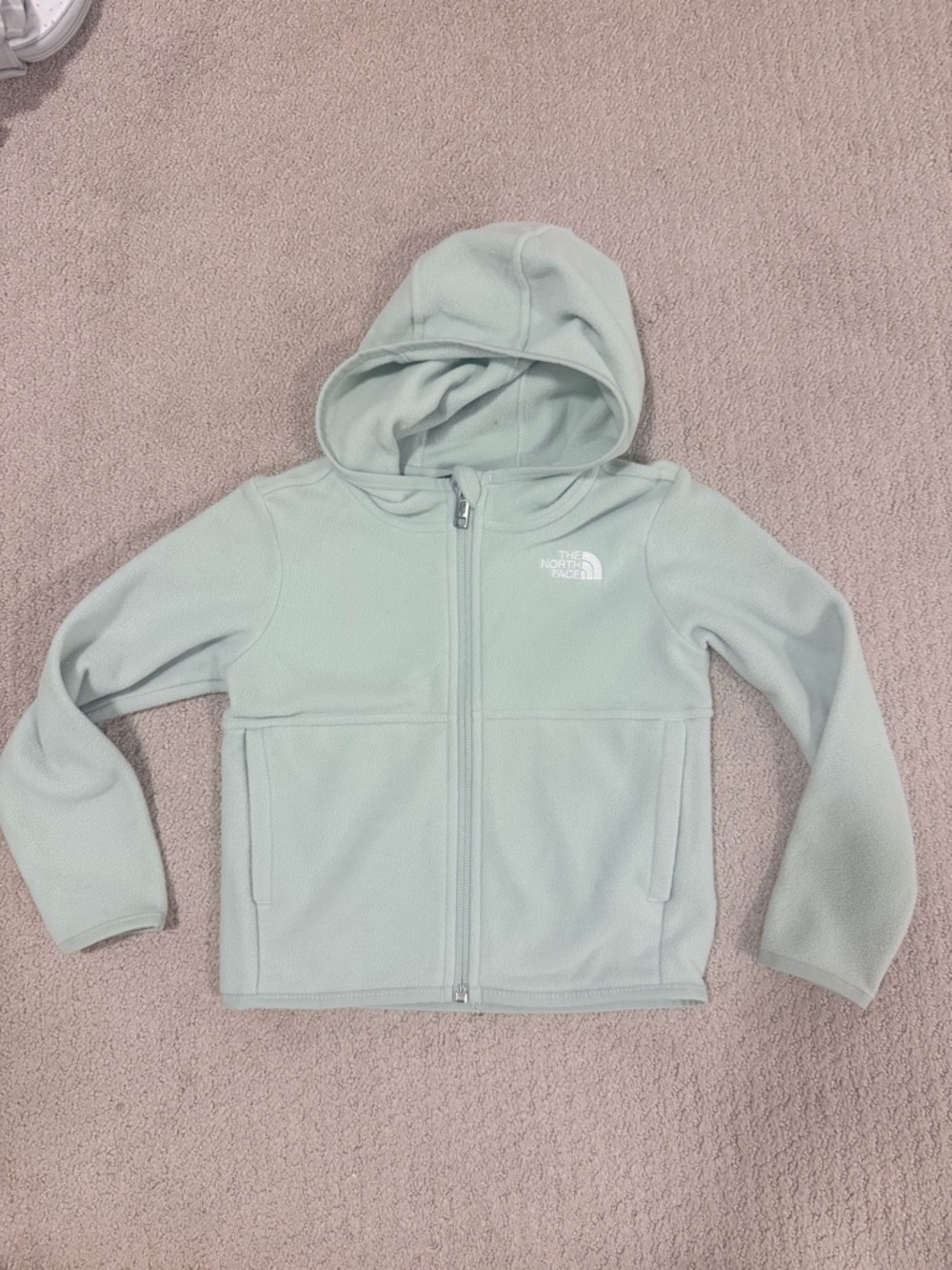 The North Face Kids Light Mint Full-Zip Fleece Hoodie